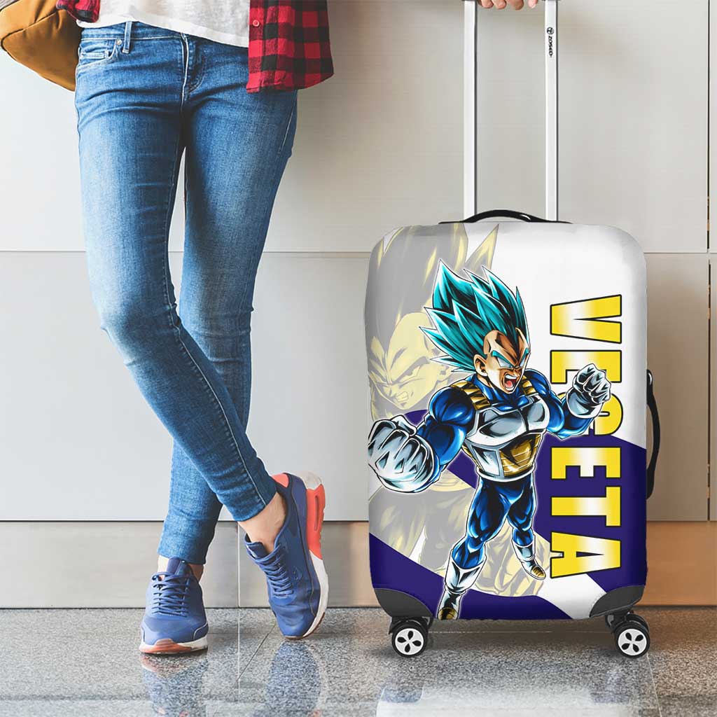 Vegeta Saiyan Warrior Luggage Cover Bold Anime Combat Style