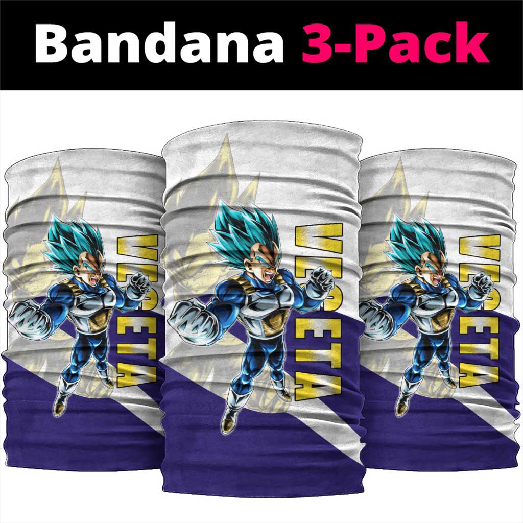 Vegeta Saiyan Warrior Neck Gaiter Bold Anime Combat Style