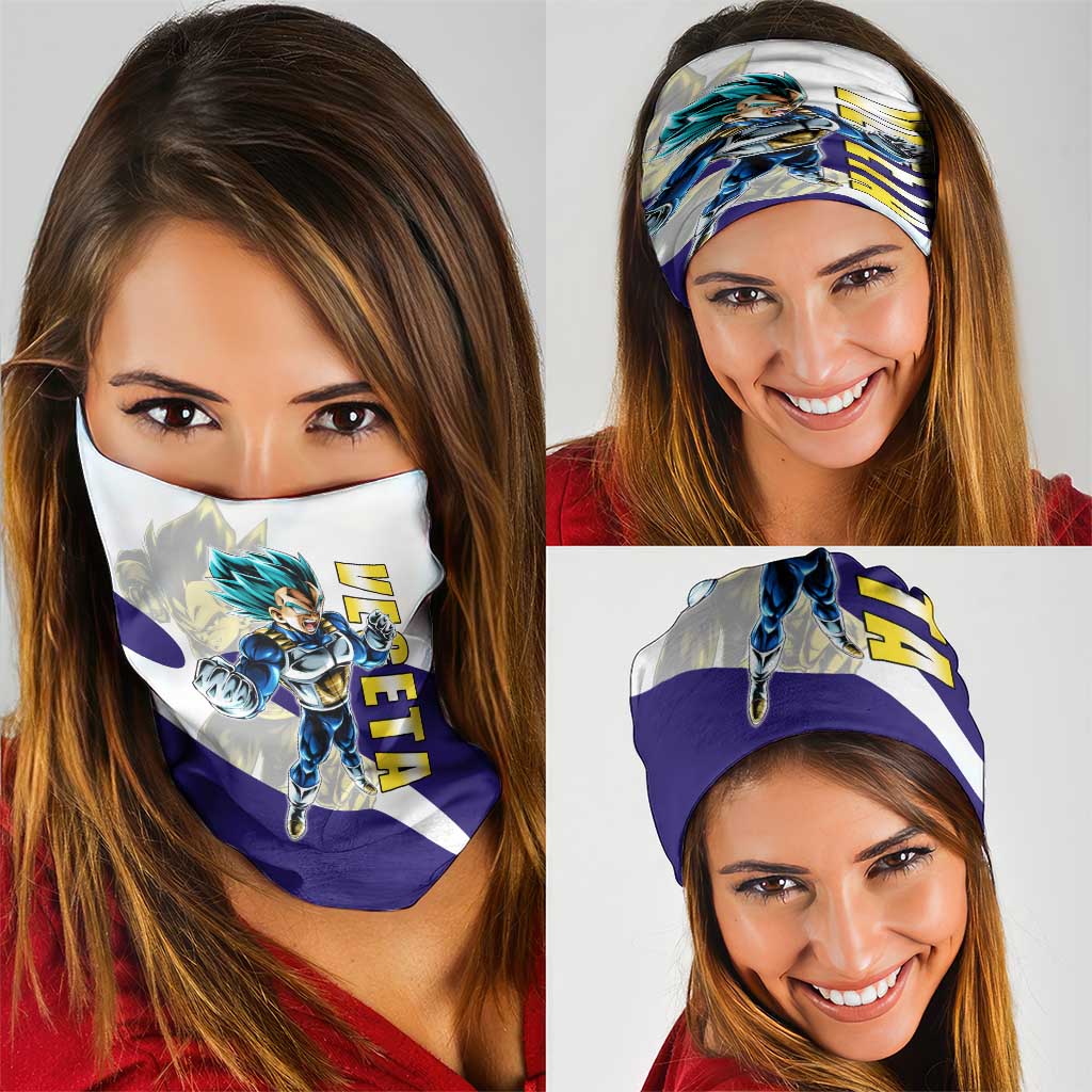 Vegeta Saiyan Warrior Neck Gaiter Bold Anime Combat Style