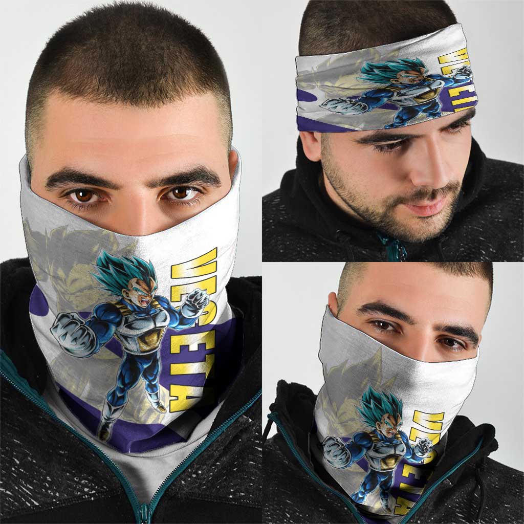 Vegeta Saiyan Warrior Neck Gaiter Bold Anime Combat Style