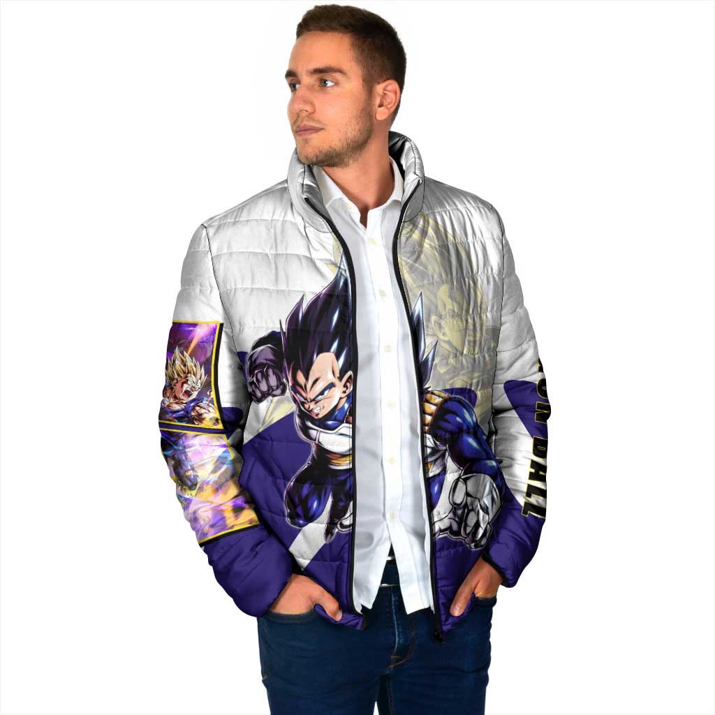 Vegeta Saiyan Warrior Padded Jacket Bold Anime Combat Style