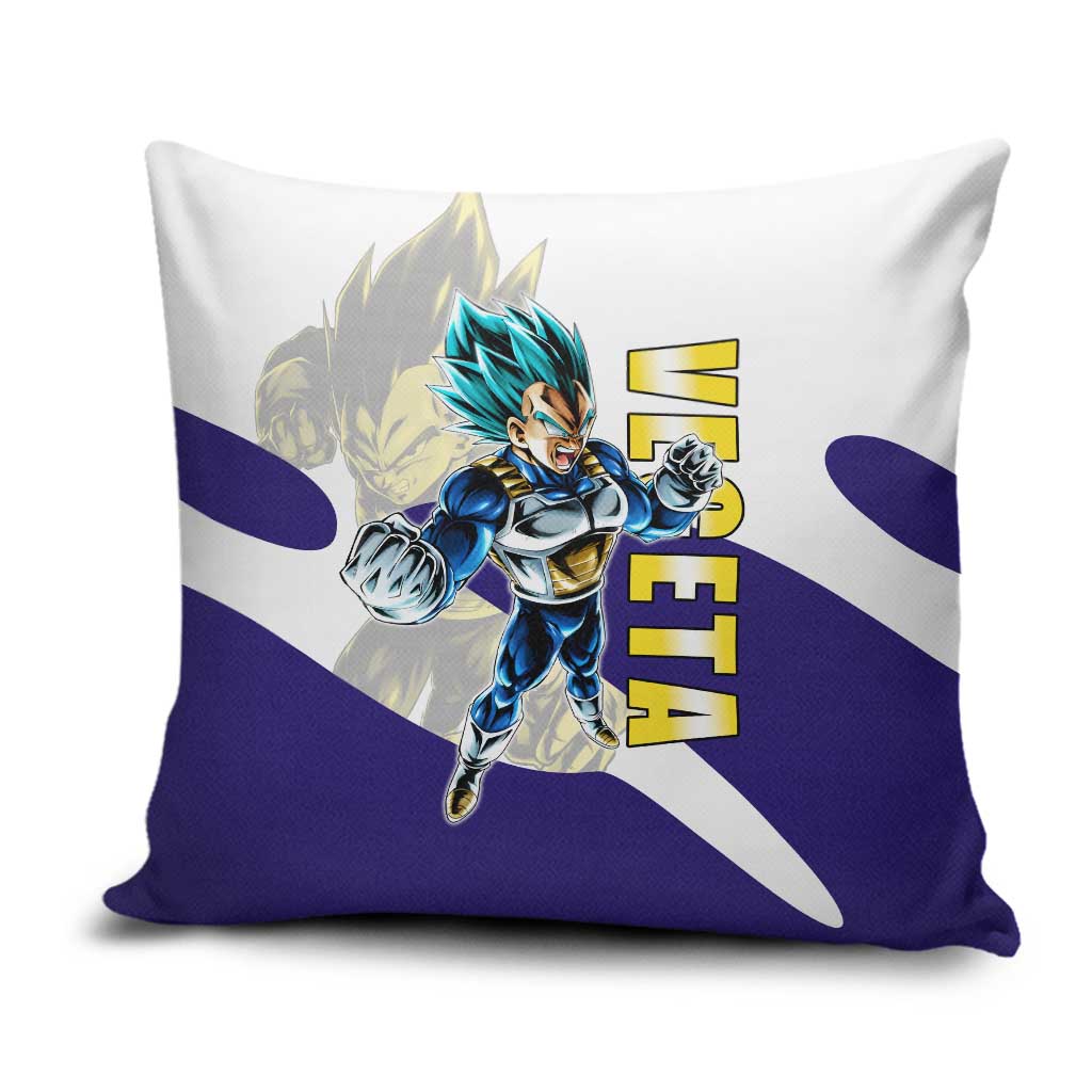 Vegeta Saiyan Warrior Pillow Cover Bold Anime Combat Style