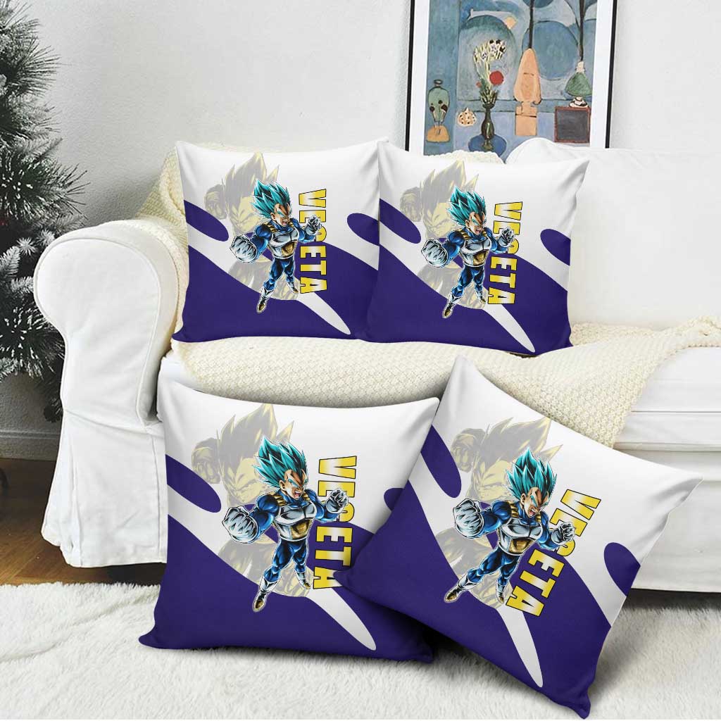 Vegeta Saiyan Warrior Pillow Cover Bold Anime Combat Style
