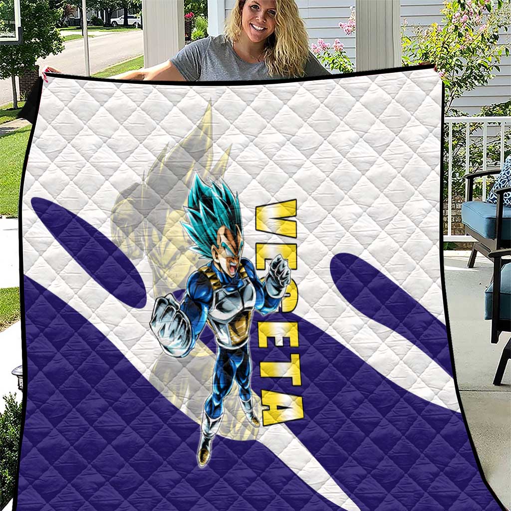 Vegeta Saiyan Warrior Quilt Bold Anime Combat Style