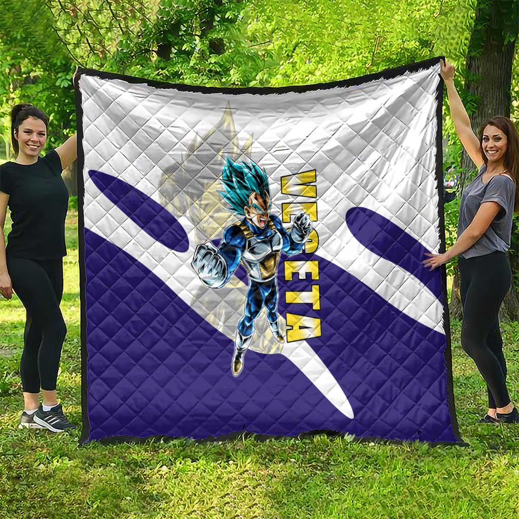 Vegeta Saiyan Warrior Quilt Bold Anime Combat Style