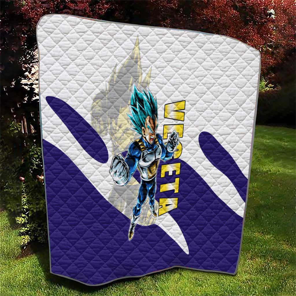 Vegeta Saiyan Warrior Quilt Bold Anime Combat Style