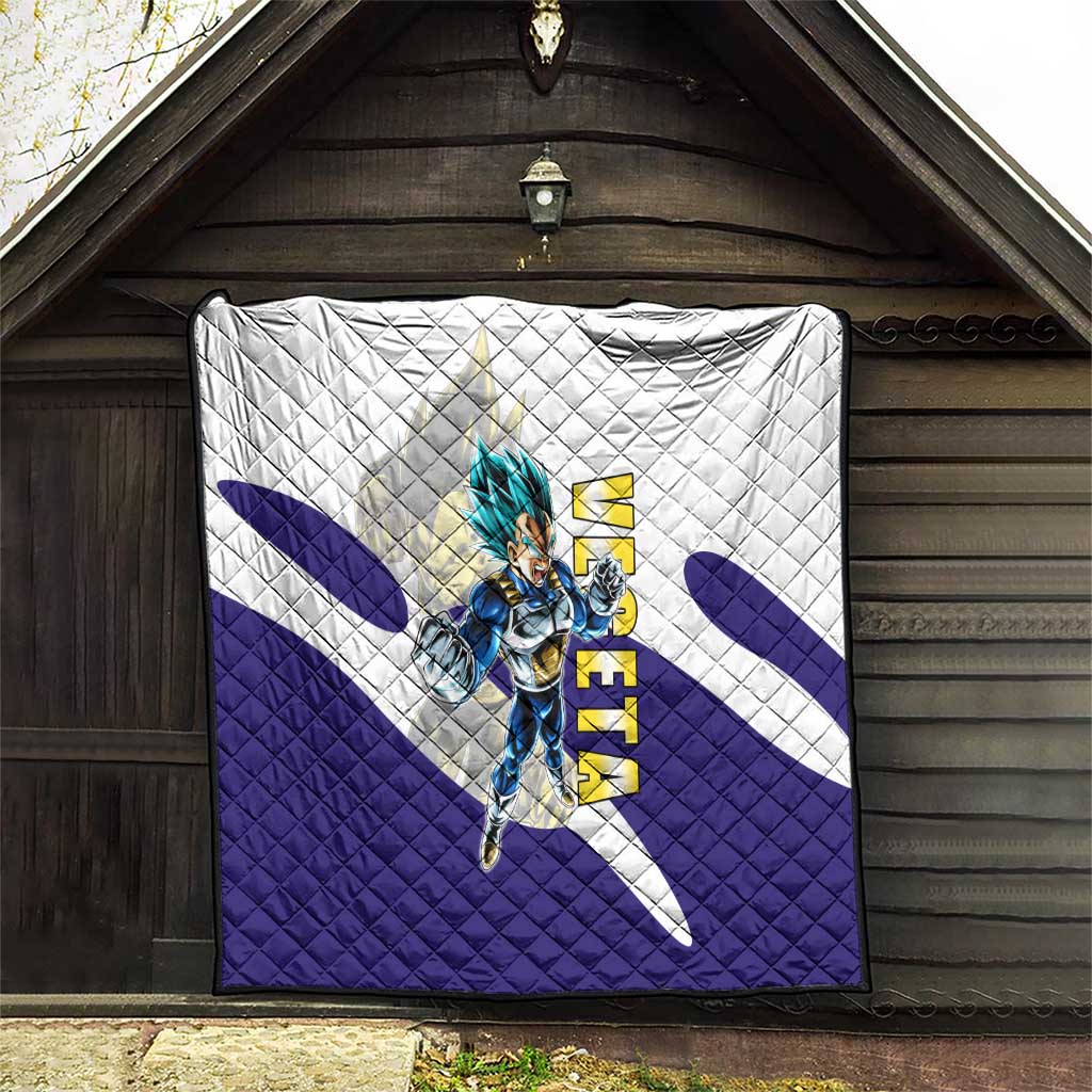 Vegeta Saiyan Warrior Quilt Bold Anime Combat Style