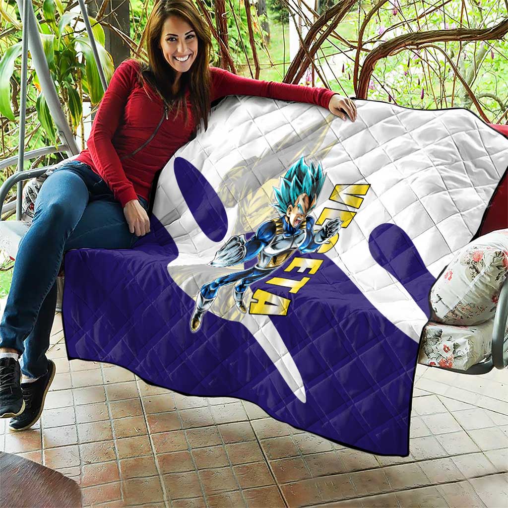 Vegeta Saiyan Warrior Quilt Bold Anime Combat Style