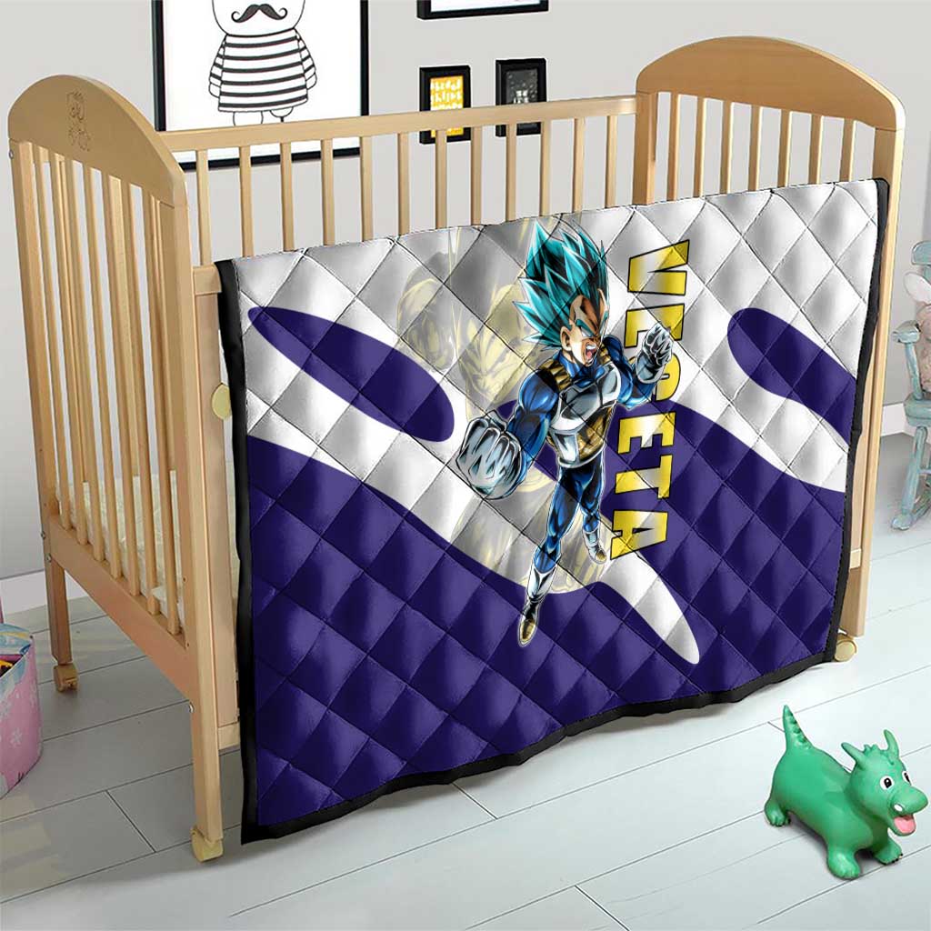 Vegeta Saiyan Warrior Quilt Bold Anime Combat Style