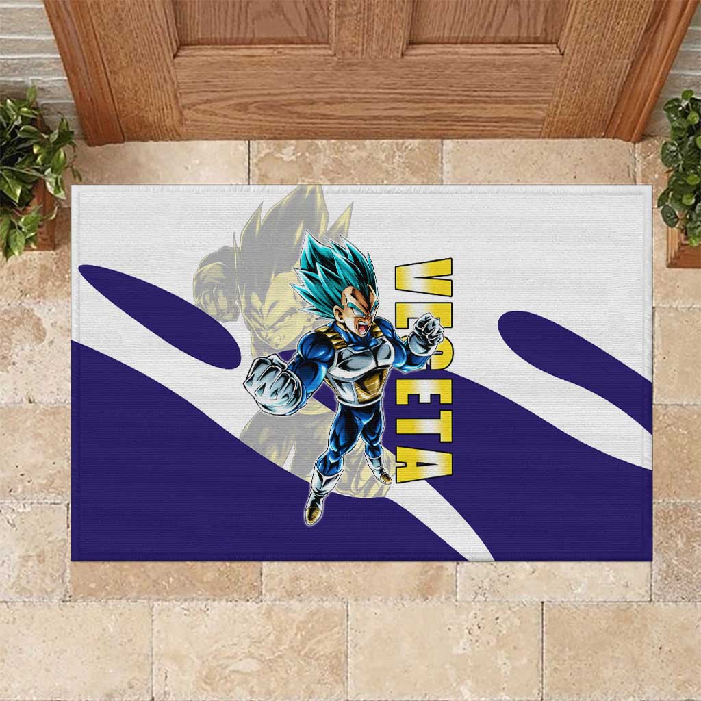 Vegeta Saiyan Warrior Rubber Doormat Bold Anime Combat Style