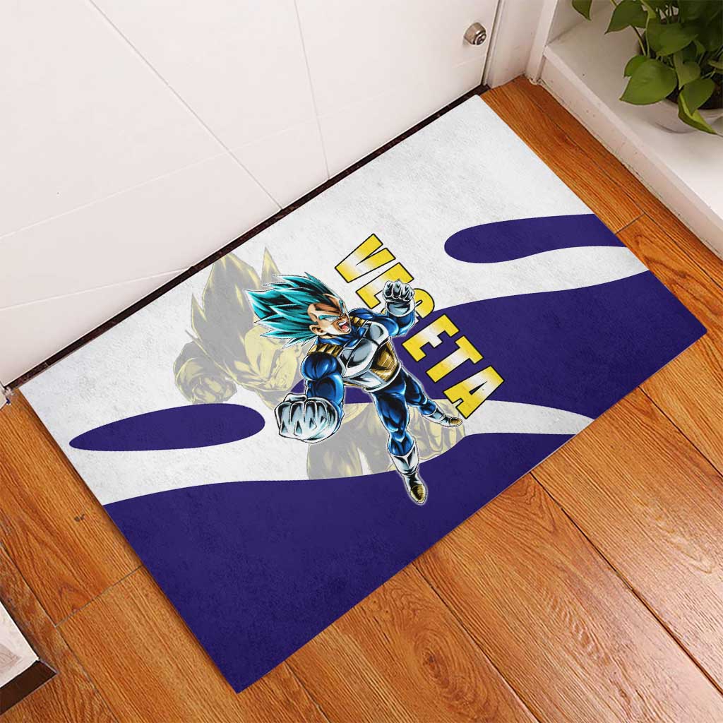 Vegeta Saiyan Warrior Rubber Doormat Bold Anime Combat Style