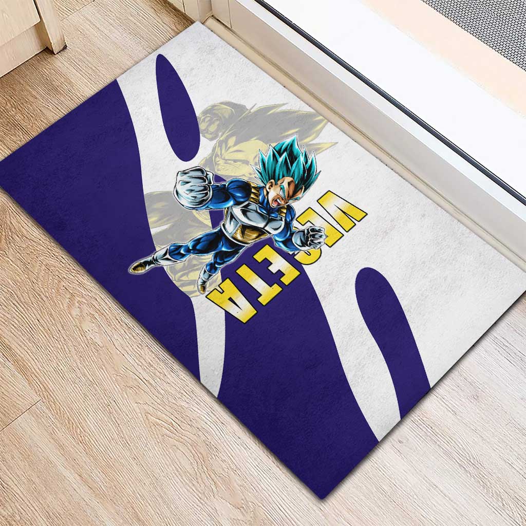 Vegeta Saiyan Warrior Rubber Doormat Bold Anime Combat Style