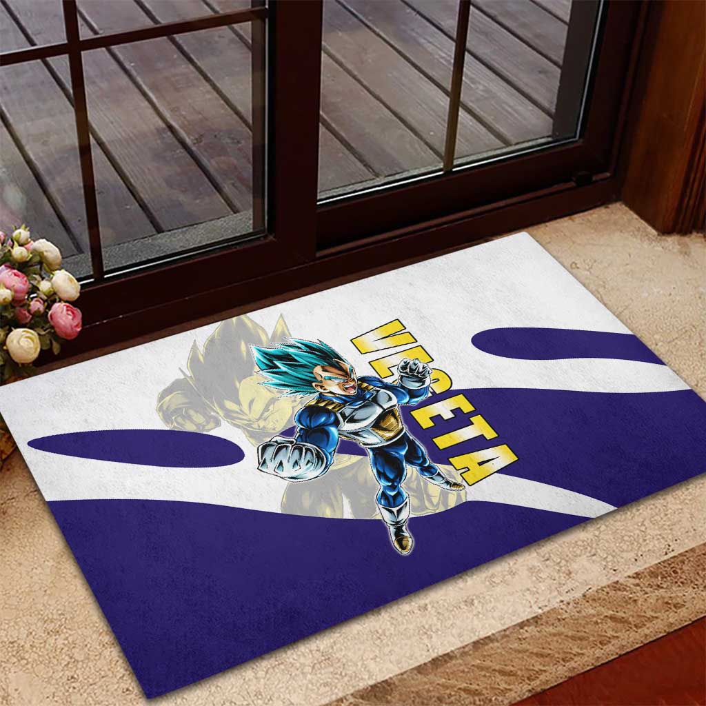 Vegeta Saiyan Warrior Rubber Doormat Bold Anime Combat Style