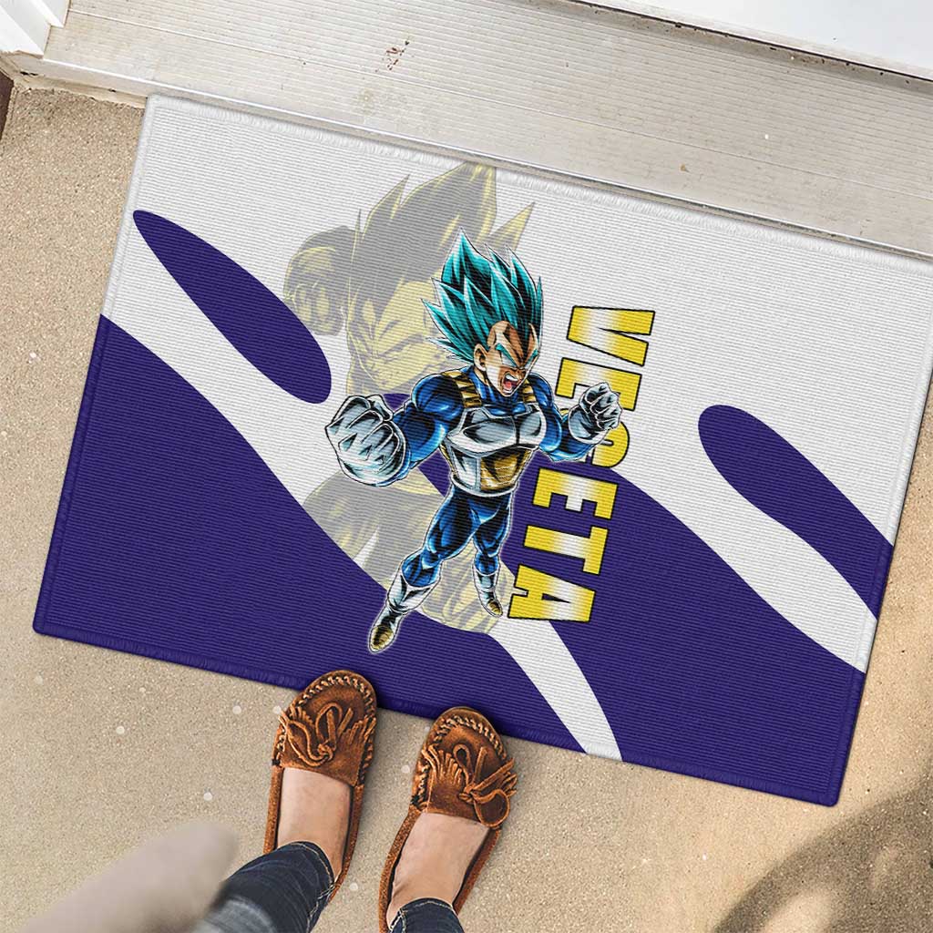 Vegeta Saiyan Warrior Rubber Doormat Bold Anime Combat Style