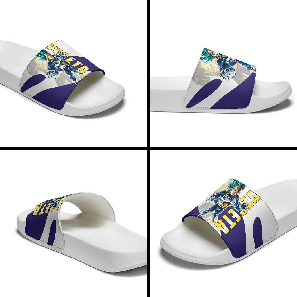 Vegeta Saiyan Warrior Slide Sandals Bold Anime Combat Style