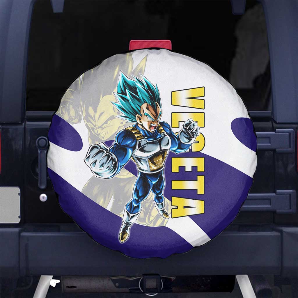 Vegeta Saiyan Warrior Spare Tire Cover Bold Anime Combat Style