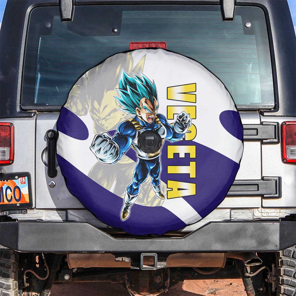 Vegeta Saiyan Warrior Spare Tire Cover Bold Anime Combat Style