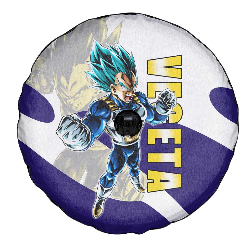 Vegeta Saiyan Warrior Spare Tire Cover Bold Anime Combat Style