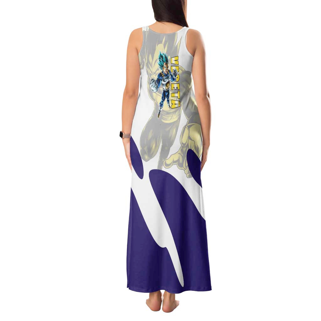 Vegeta Saiyan Warrior Tank Maxi Dress Bold Anime Combat Style