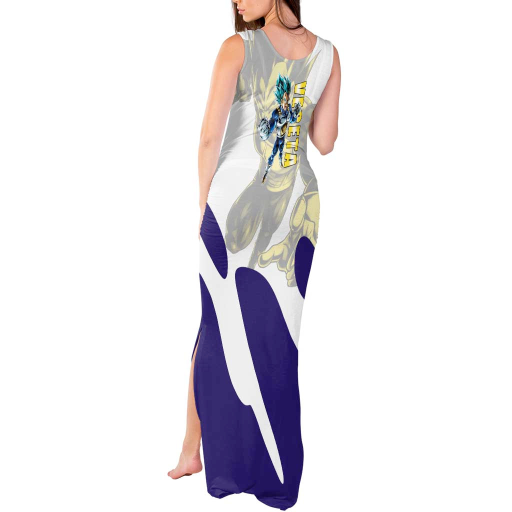 Vegeta Saiyan Warrior Tank Maxi Dress Bold Anime Combat Style