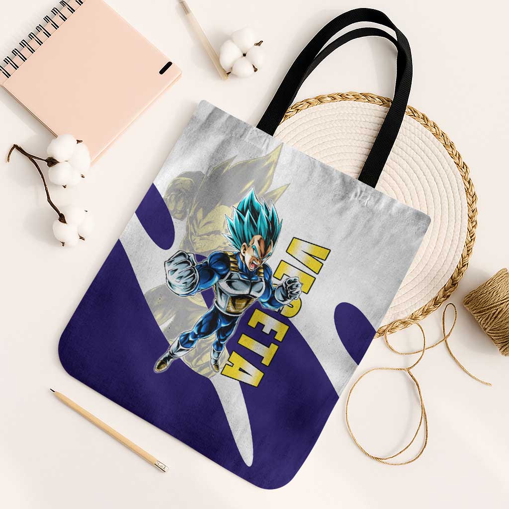 Vegeta Saiyan Warrior Tote Bag Bold Anime Combat Style