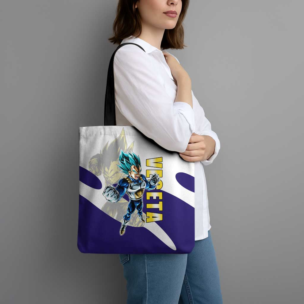 Vegeta Saiyan Warrior Tote Bag Bold Anime Combat Style