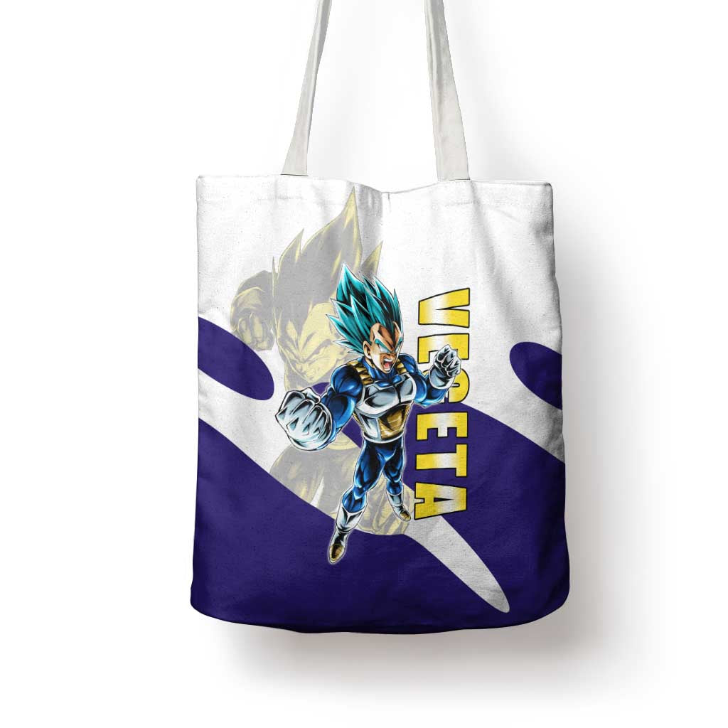 Vegeta Saiyan Warrior Tote Bag Bold Anime Combat Style