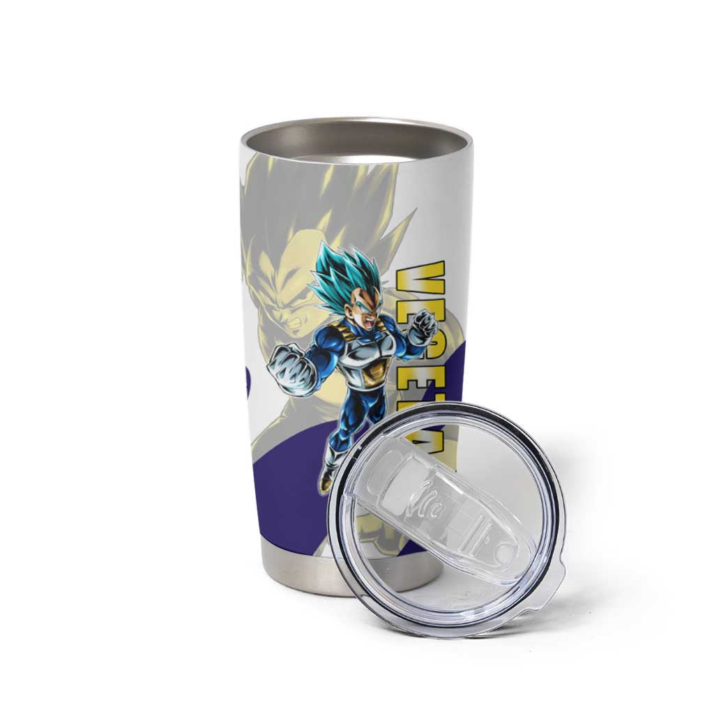 Vegeta Saiyan Warrior Tumbler Cup Bold Anime Combat Style