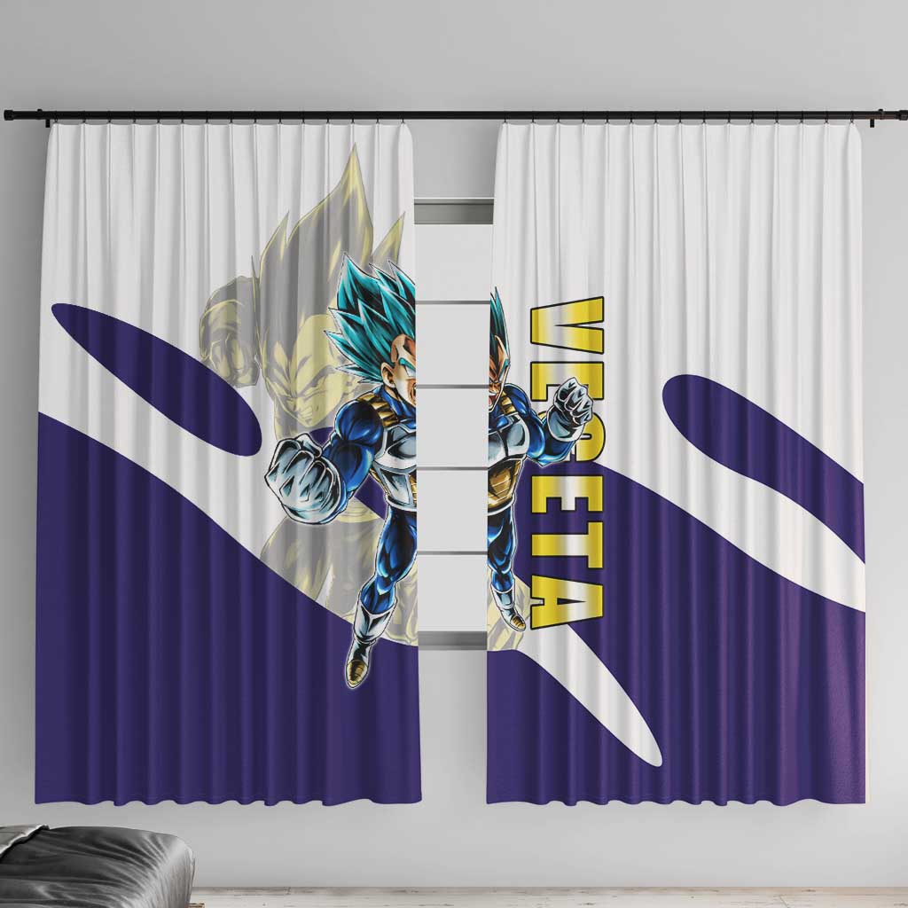 Vegeta Saiyan Warrior Window Curtain Bold Anime Combat Style