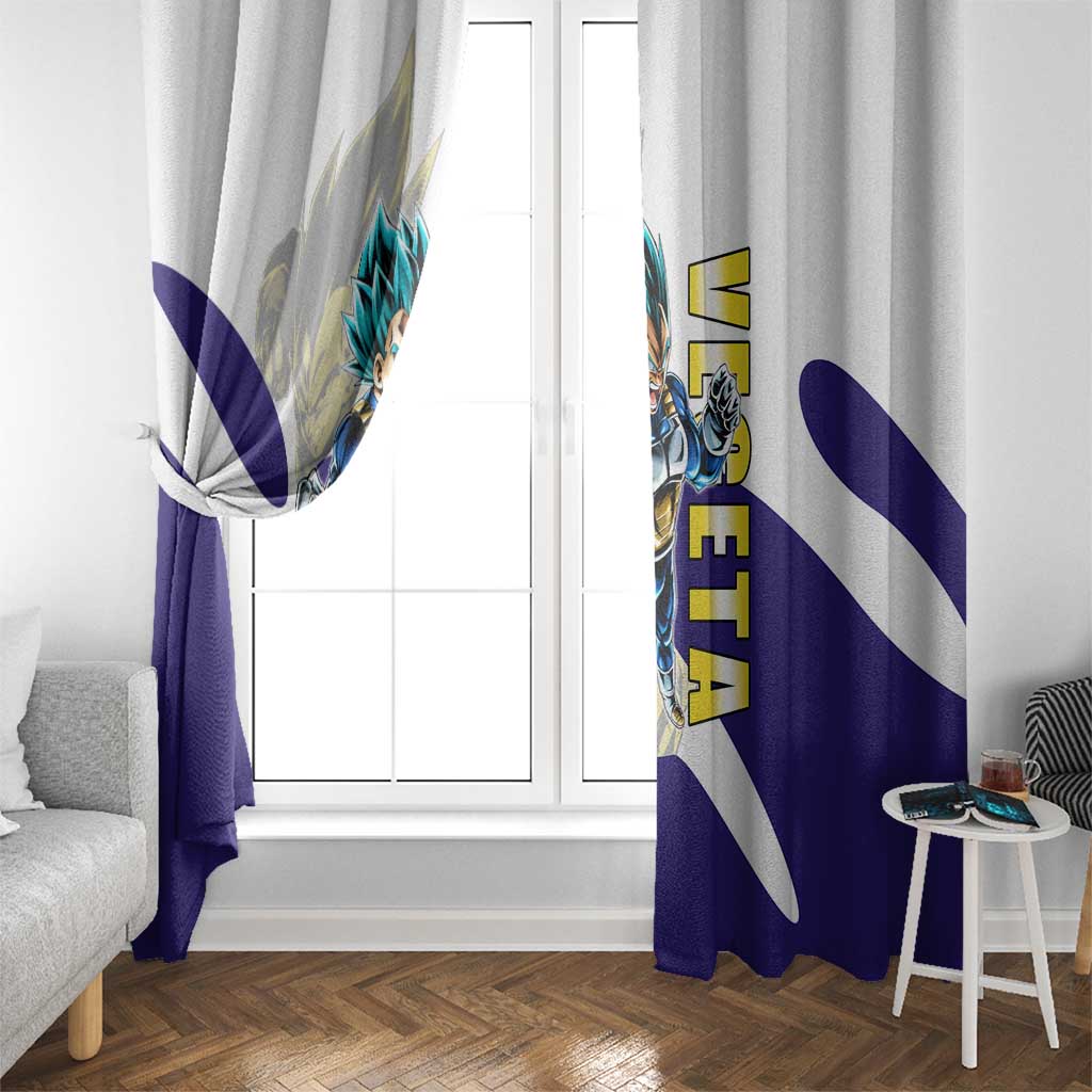 Vegeta Saiyan Warrior Window Curtain Bold Anime Combat Style