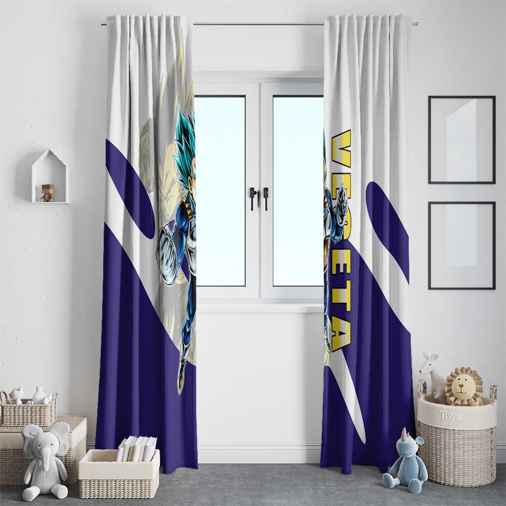 Vegeta Saiyan Warrior Window Curtain Bold Anime Combat Style