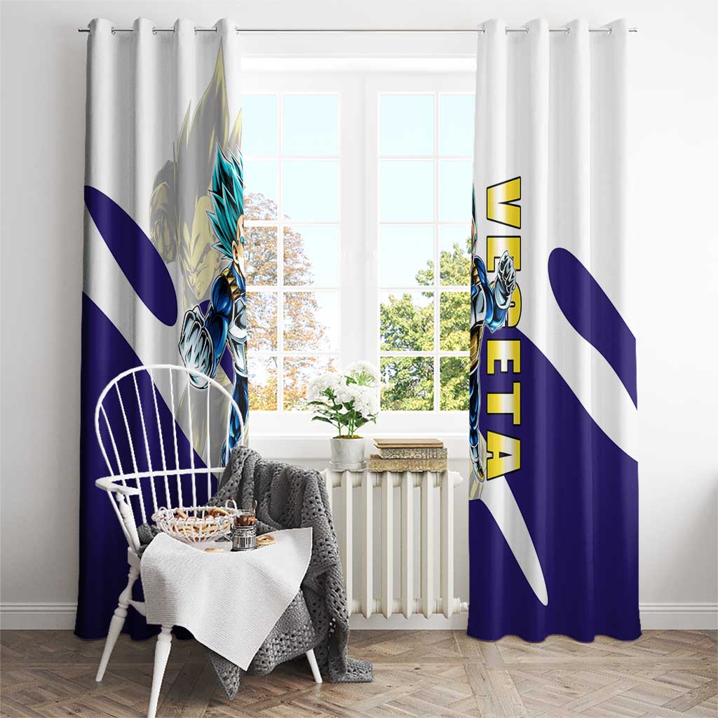 Vegeta Saiyan Warrior Window Curtain Bold Anime Combat Style