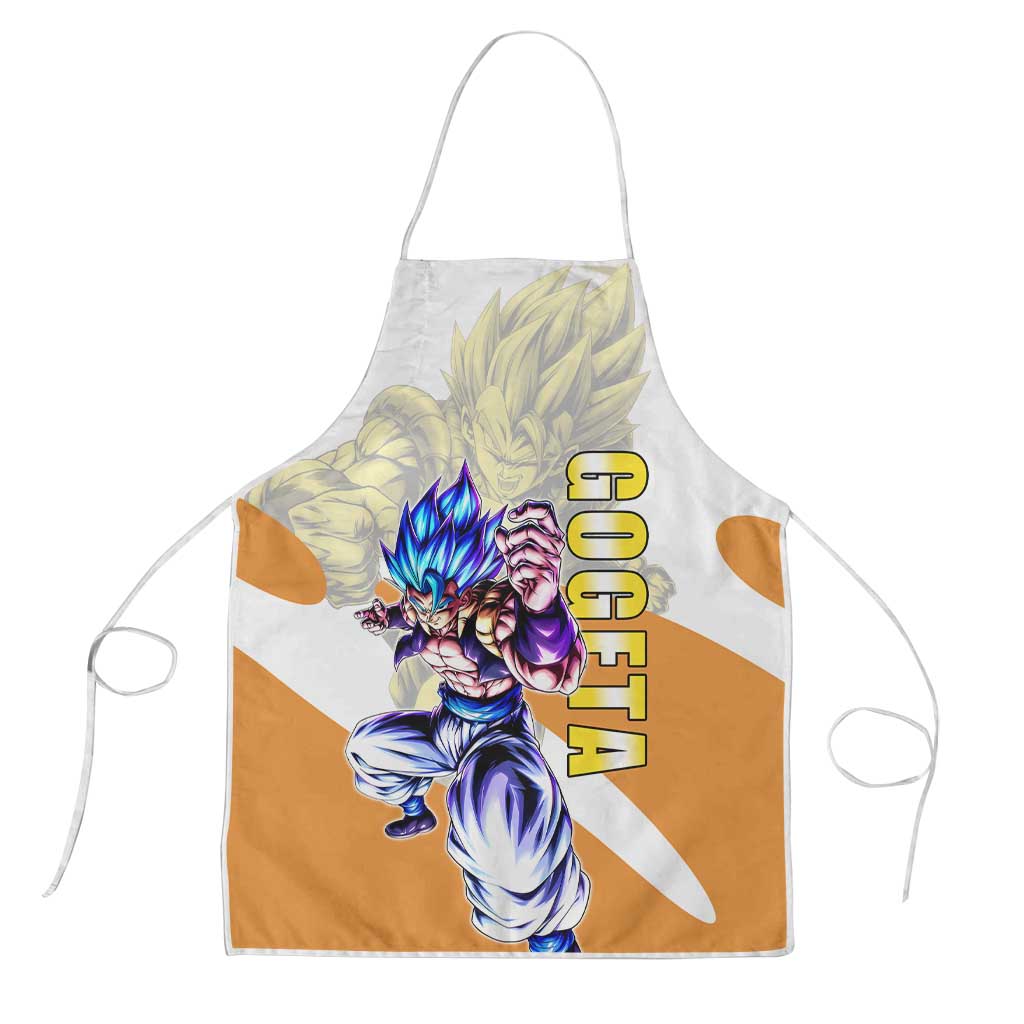 Gogeta Fusion Warrior Apron Energetic Anime Combat Style