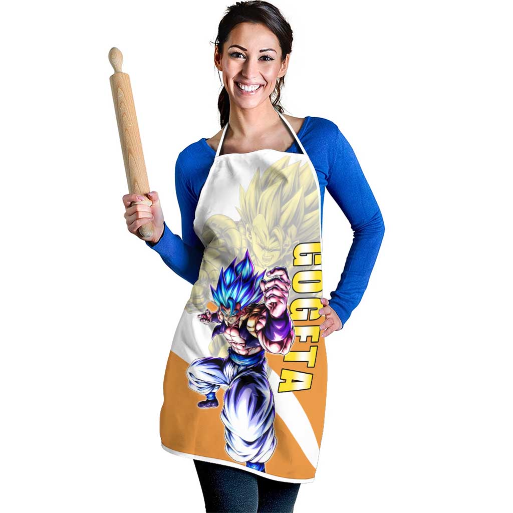 Gogeta Fusion Warrior Apron Energetic Anime Combat Style