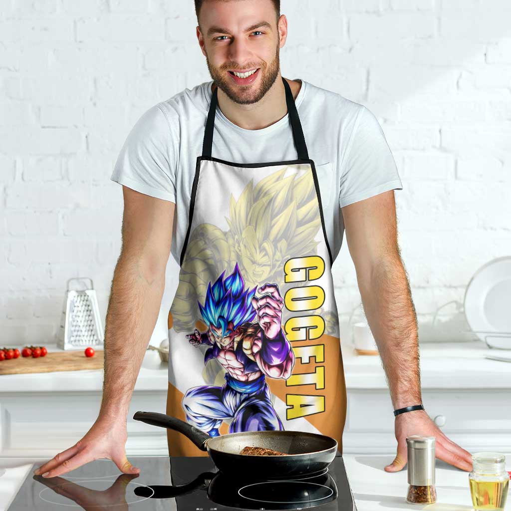 Gogeta Fusion Warrior Apron Energetic Anime Combat Style