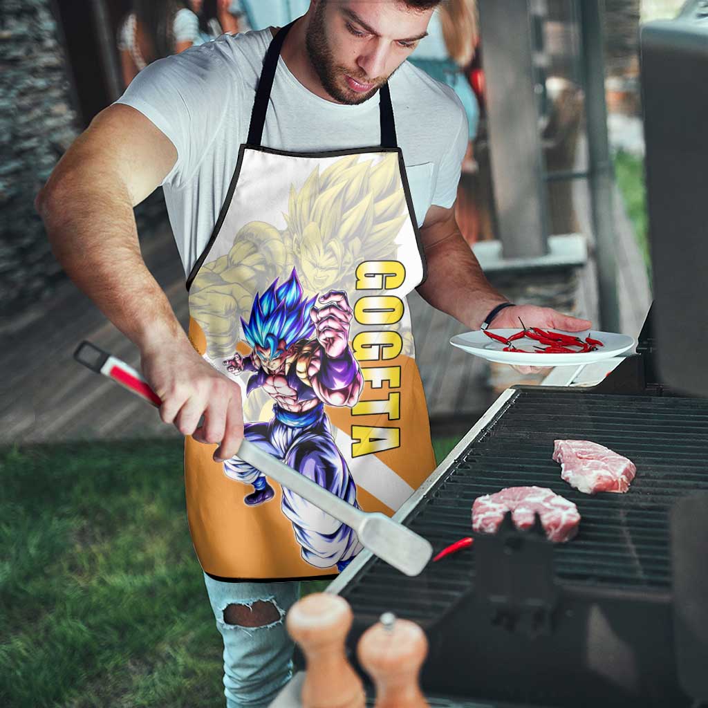 Gogeta Fusion Warrior Apron Energetic Anime Combat Style