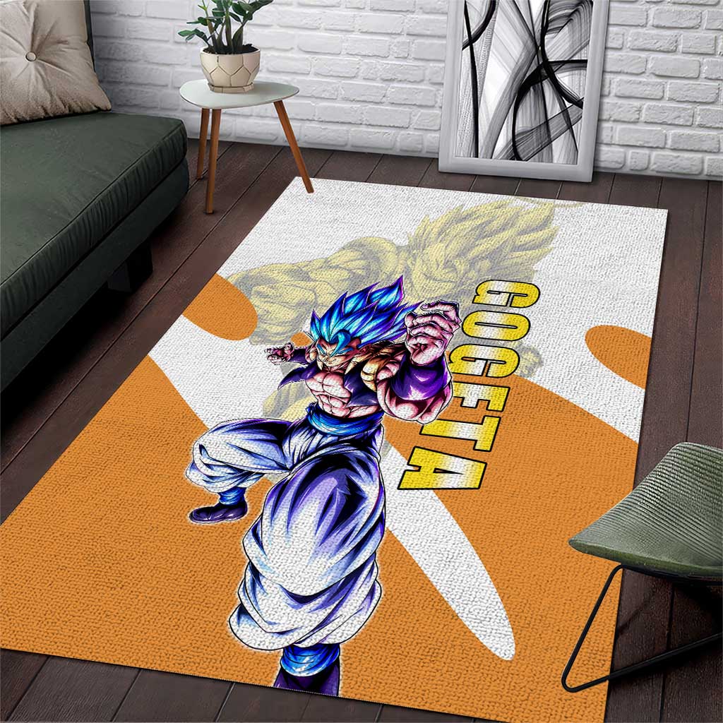 Gogeta Fusion Warrior Area Rug Energetic Anime Combat Style