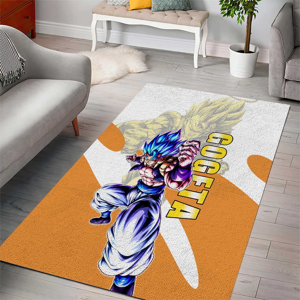 Gogeta Fusion Warrior Area Rug Energetic Anime Combat Style
