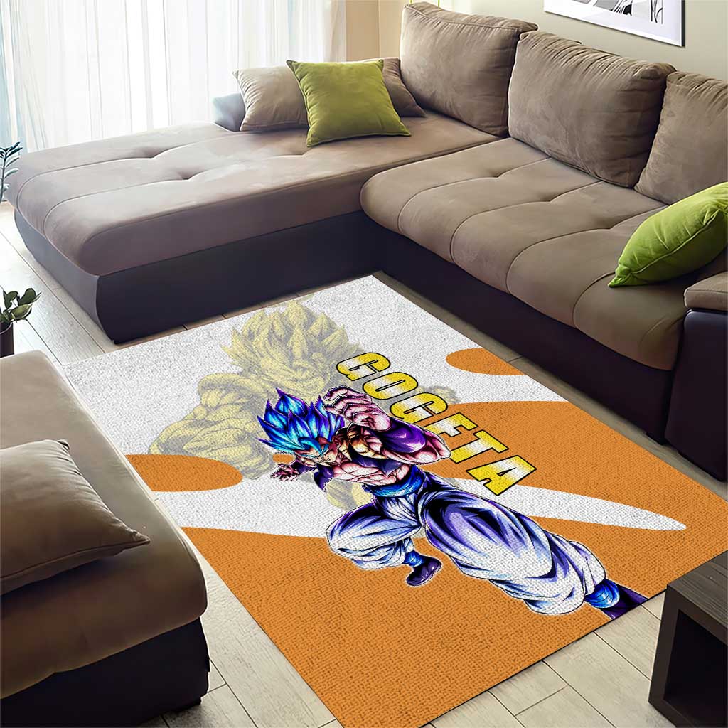 Gogeta Fusion Warrior Area Rug Energetic Anime Combat Style