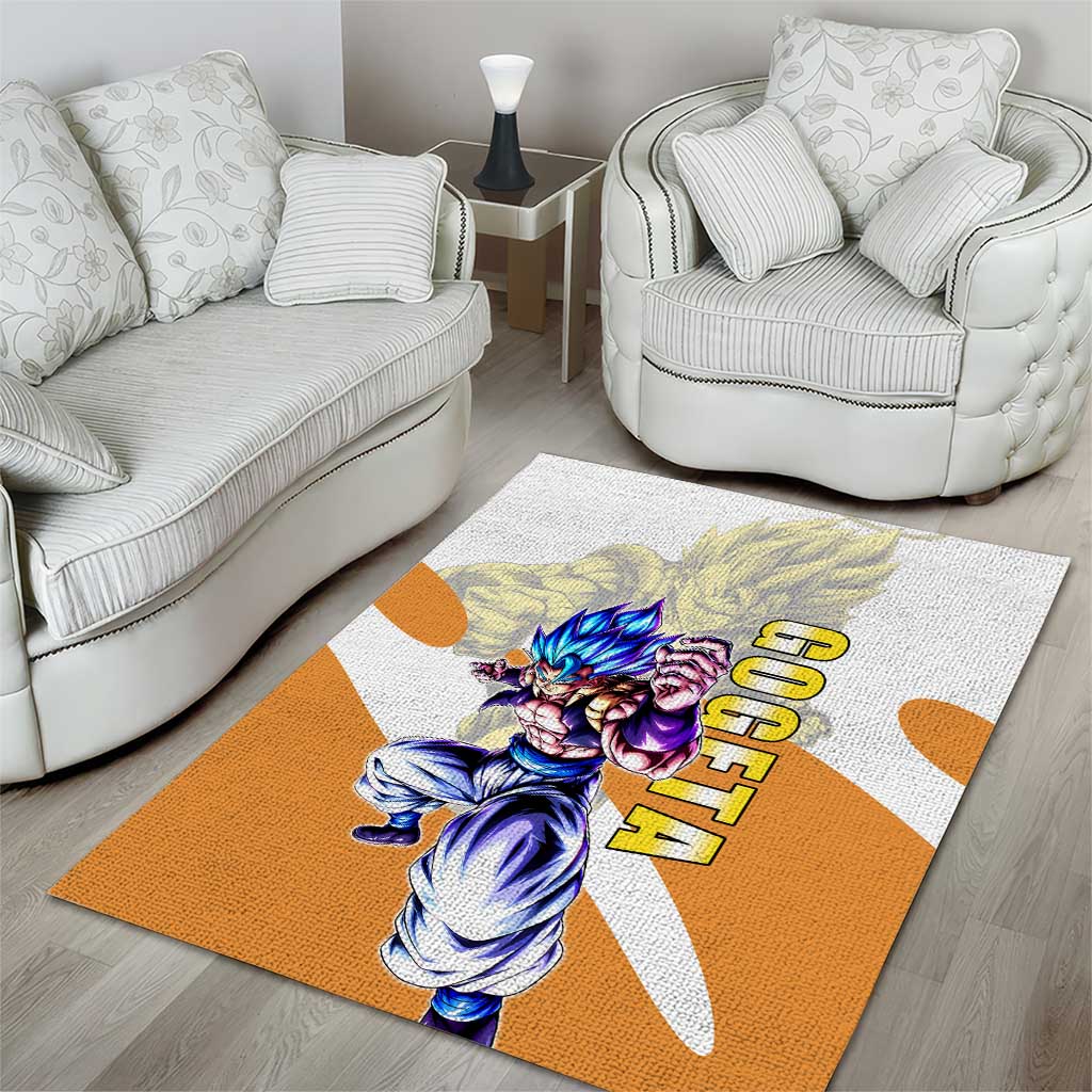 Gogeta Fusion Warrior Area Rug Energetic Anime Combat Style