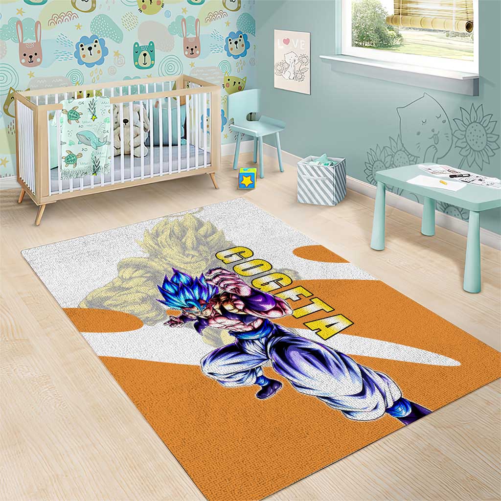 Gogeta Fusion Warrior Area Rug Energetic Anime Combat Style
