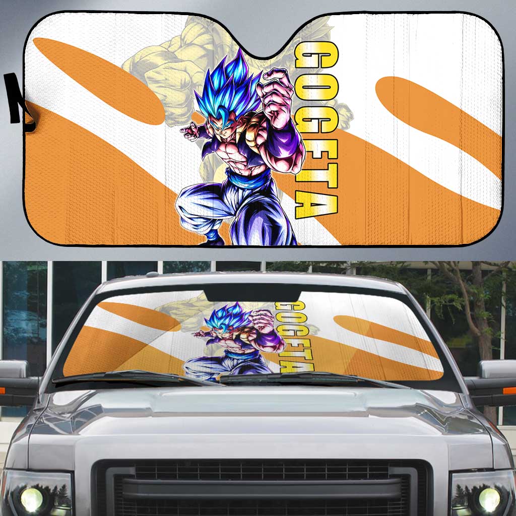 Gogeta Fusion Warrior Auto Sun Shade Energetic Anime Combat Style