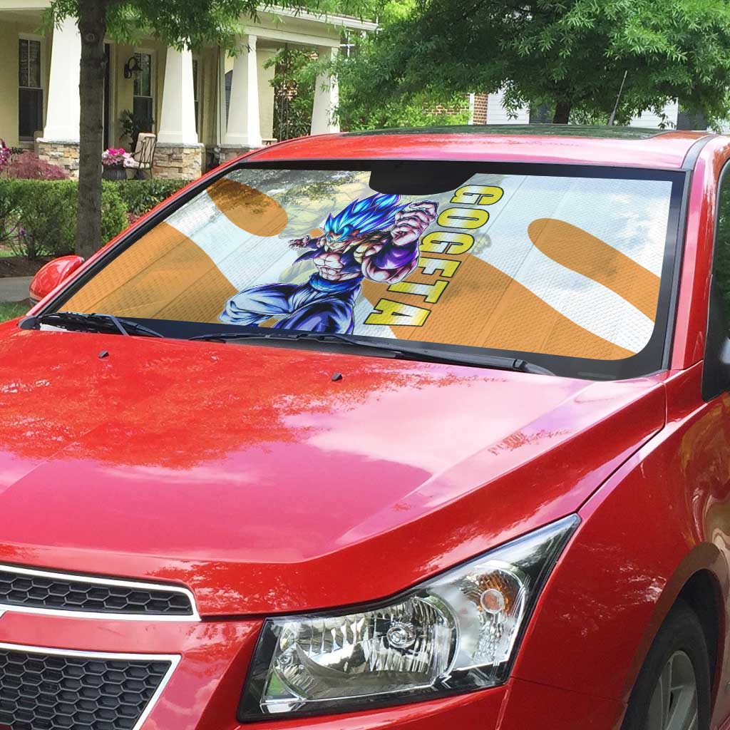 Gogeta Fusion Warrior Auto Sun Shade Energetic Anime Combat Style