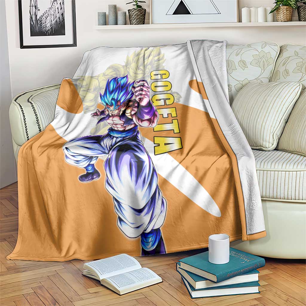Gogeta Fusion Warrior Blanket Energetic Anime Combat Style