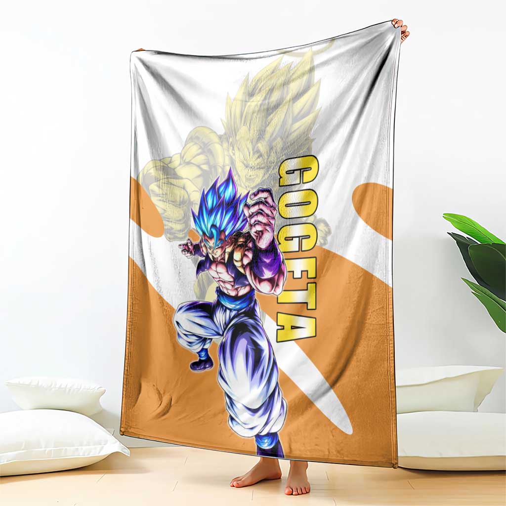 Gogeta Fusion Warrior Blanket Energetic Anime Combat Style