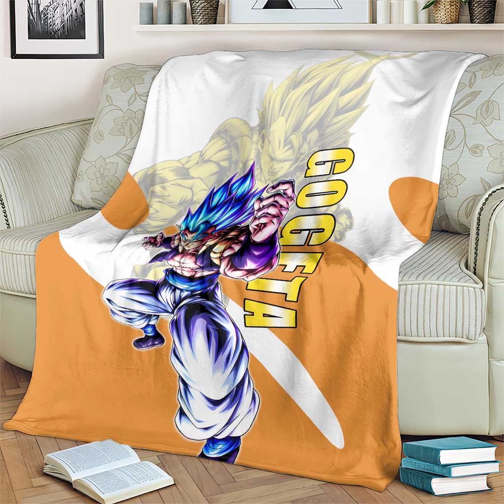 Gogeta Fusion Warrior Blanket Energetic Anime Combat Style