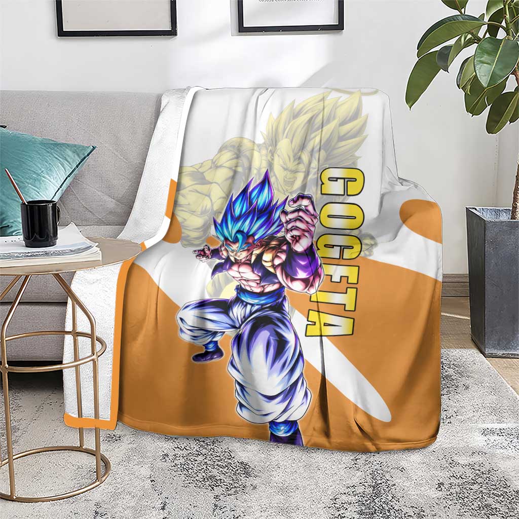 Gogeta Fusion Warrior Blanket Energetic Anime Combat Style