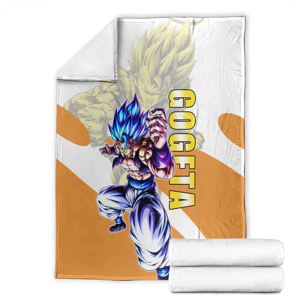 Gogeta Fusion Warrior Blanket Energetic Anime Combat Style