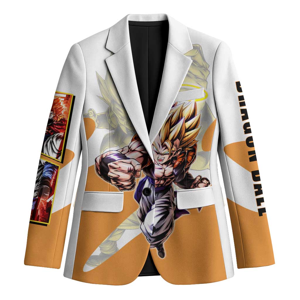 Gogeta Fusion Warrior Blazer Energetic Anime Combat Style