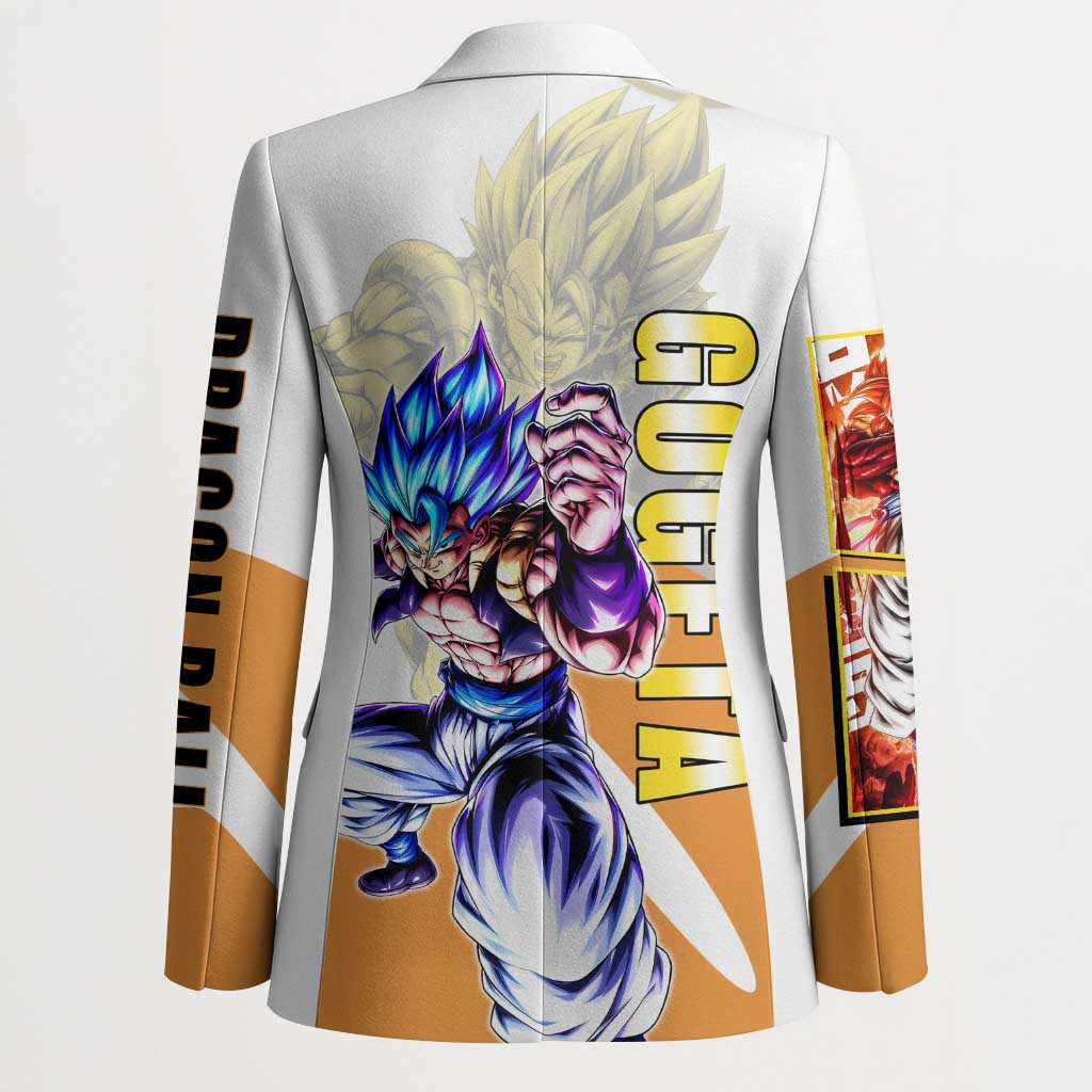 Gogeta Fusion Warrior Blazer Energetic Anime Combat Style